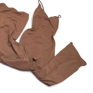 chocolate brown wide-leg jumpsuit Size XL